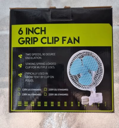 6" Grip Clip Oscillating Fan